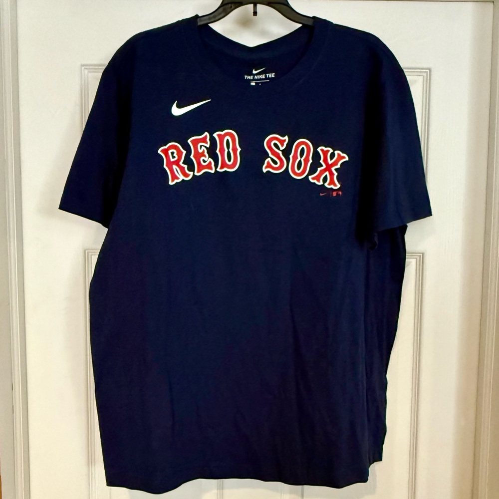 Nike Men's Navy Blue Red Sox Tee